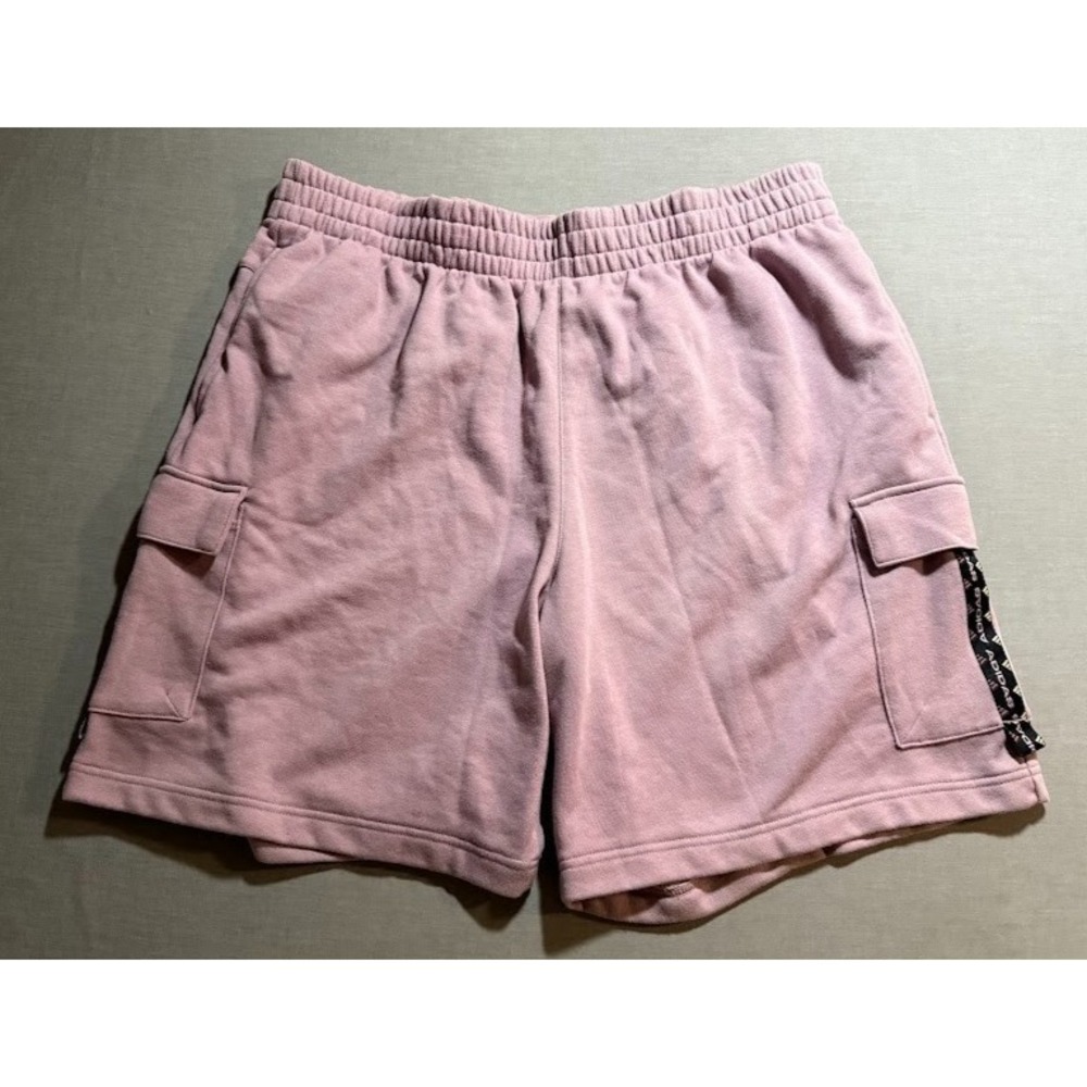 Adidas Shorts Mens 2XL Purple Drawstrings Fleece Pocketed Gym Adult 38x8 New.